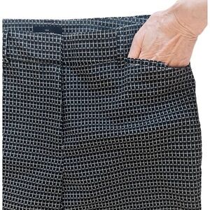 WHBM Slim Ankle taper Black and White Patterned Pants Trousers Sz4